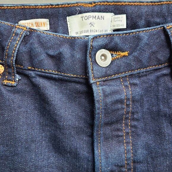 Topman Stretch Skinny Jeans US Size 32 S (Check Measurements) - Picture 2 of 8